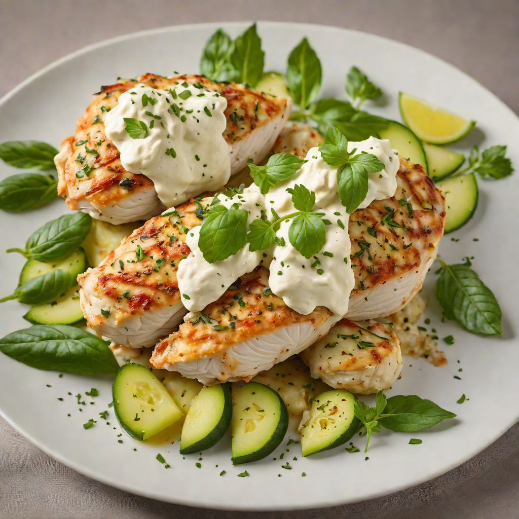 Baked Zucchini and Ricotta Stuffed Chicken Breast