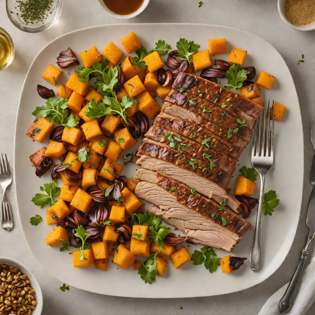 Spiced Pork and Butternut Squash Sheet Pan Roast