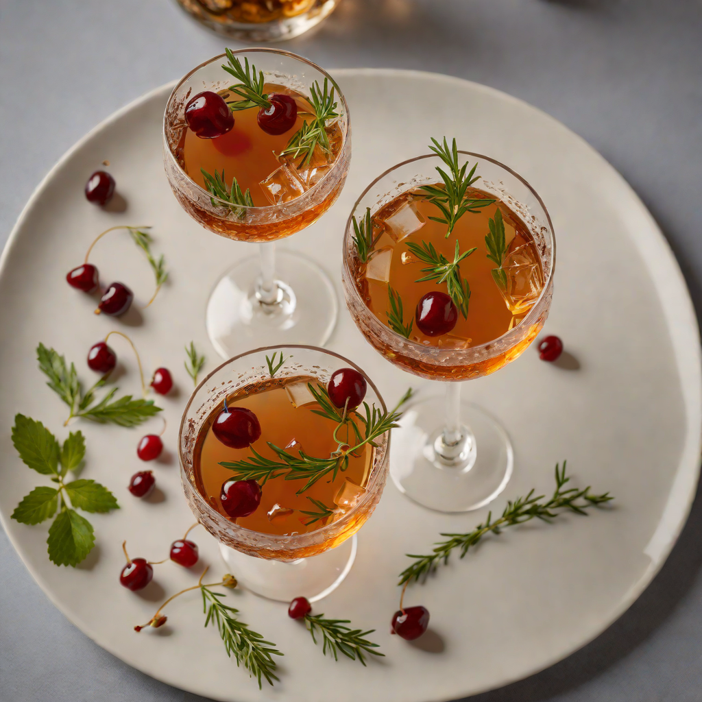 Herb-Infused Rye Manhattan with Cherry Bark Bitters