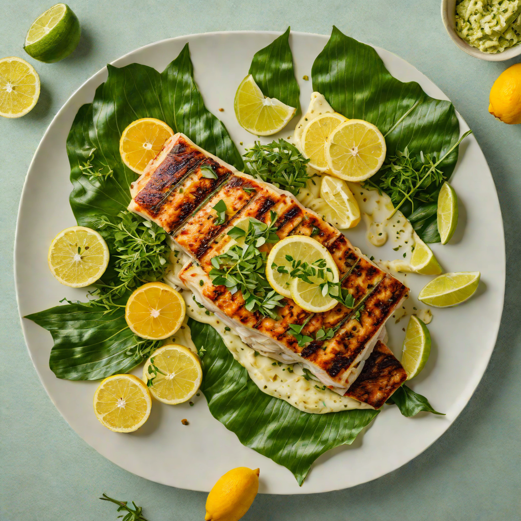 Charred Banana Leaf-Wrapped Mahi-Mahi with Citrus Herb Butter