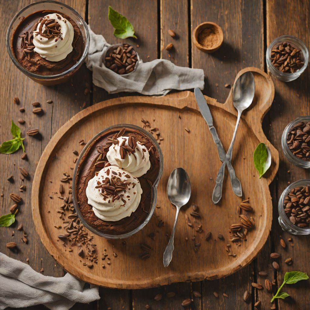 Espresso and Dark Chocolate Mousse with Cardamom Whipped Cream