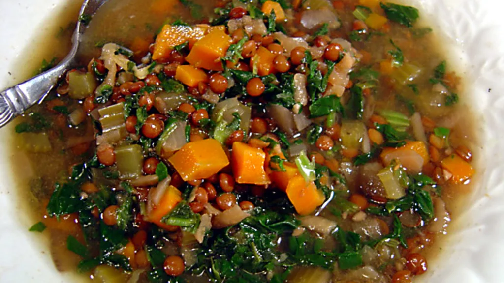 Mediterranean Lentil & Spinach Stew