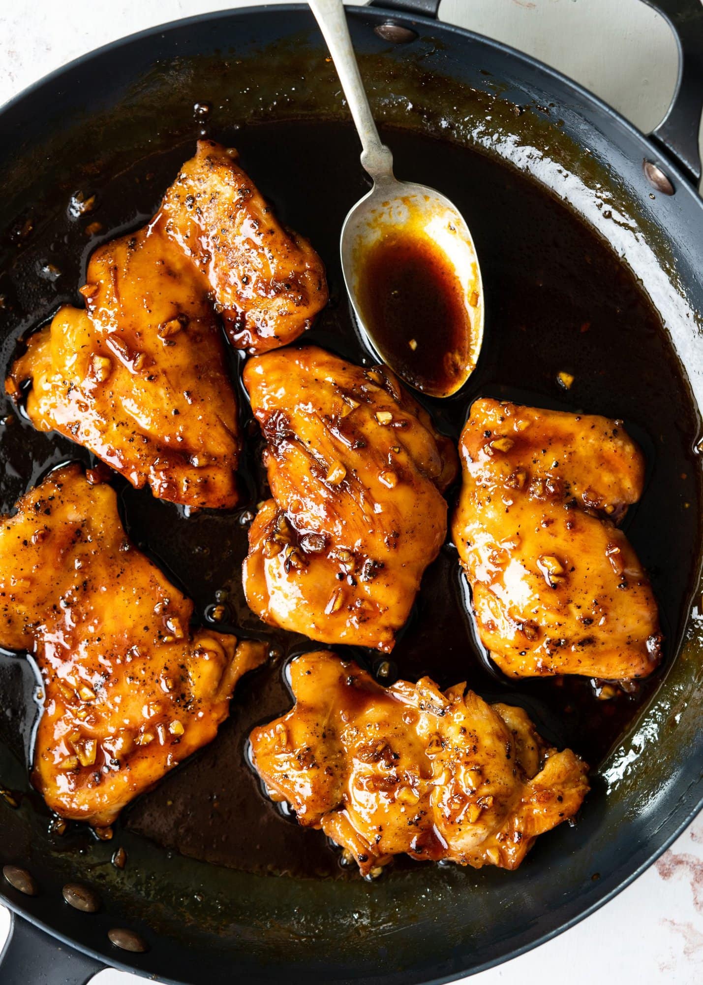 Honey Garlic Pan-Seared Chicken Thighs with Caramelized Onions