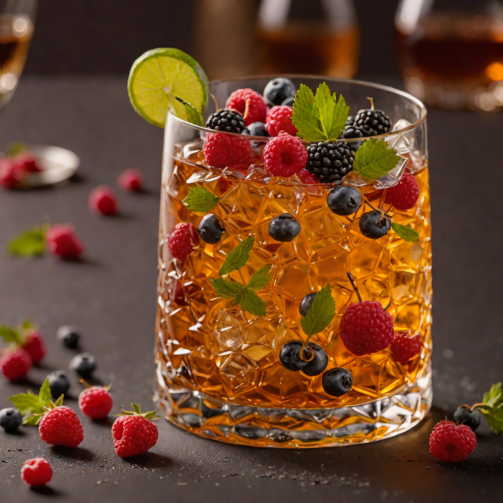 Bourbon Toscano Old Fashioned with Berries