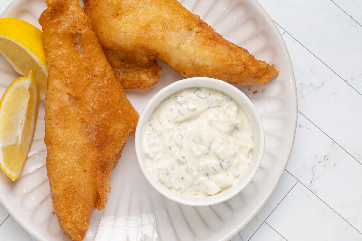 Crispy Fish and Chips with Tartar Sauce
