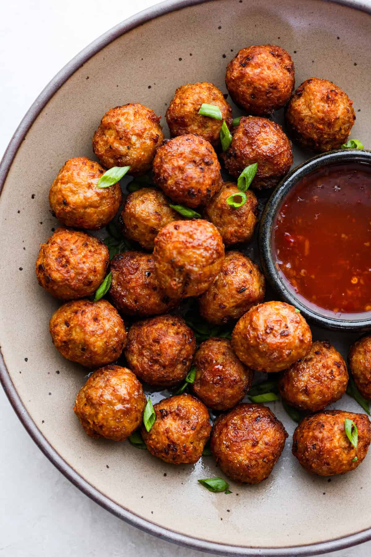 Pan-Fried Filipino Bola-Bola Meatballs with Sweet Soy Glaze