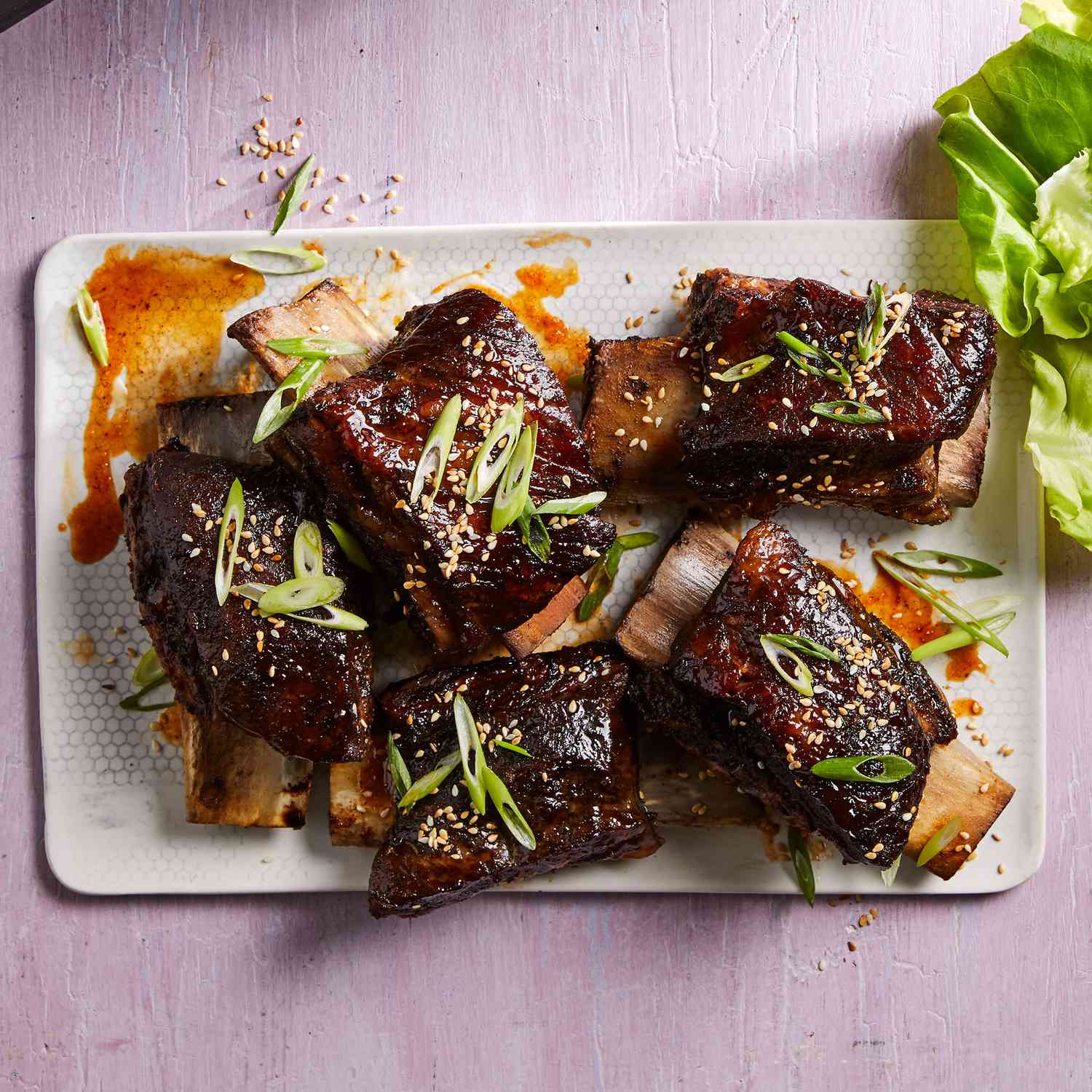 Soy-Braised Short Ribs with Radish and Scallions