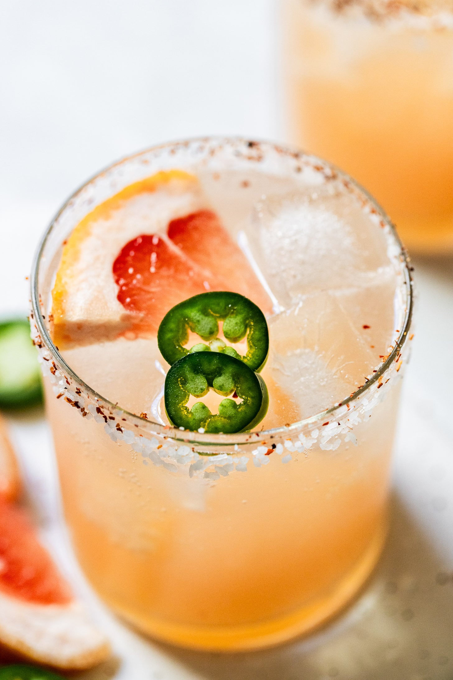 Spicy Citrus Paloma with Grapefruit and Jalapeño