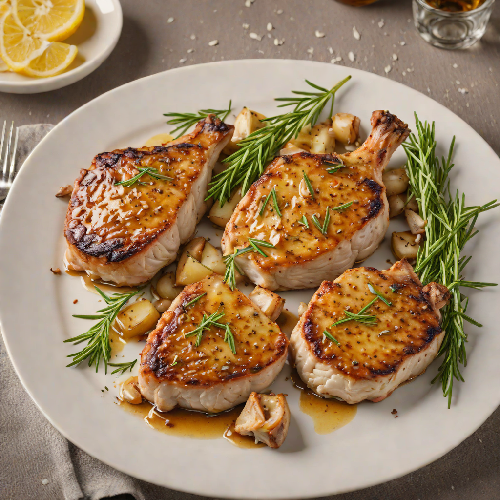 Pan-Roasted Pork Chops with Garlic and Rosemary