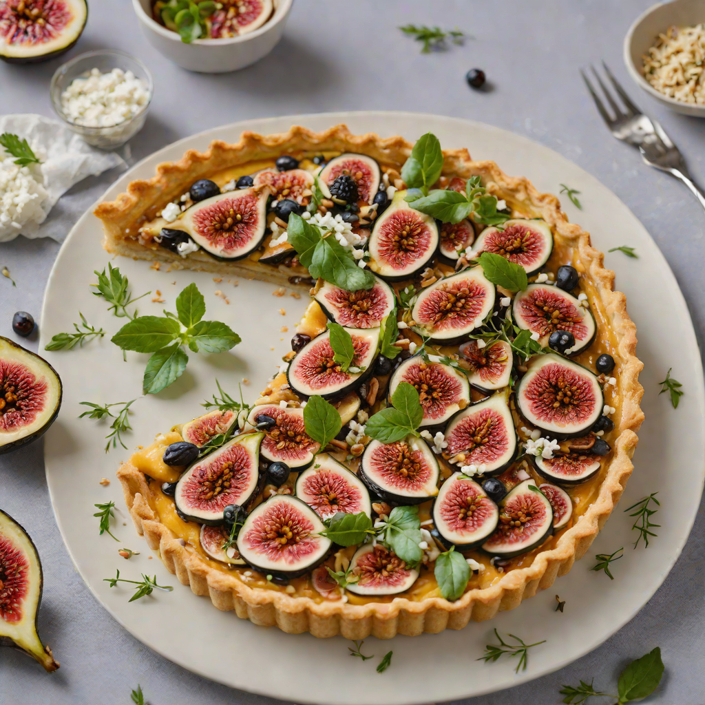 Half-Baked Fig and Goat Cheese Tart with Thyme