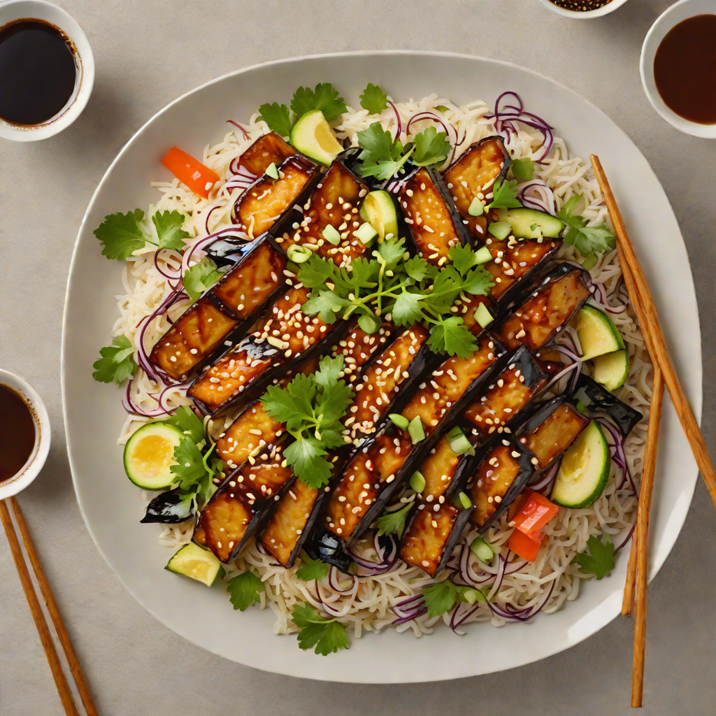 Crispy Miso-Glazed Eggplant Donburi Bowl