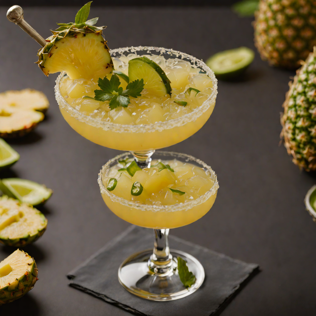 Pineapple Jalapeño Mezcal Margarita