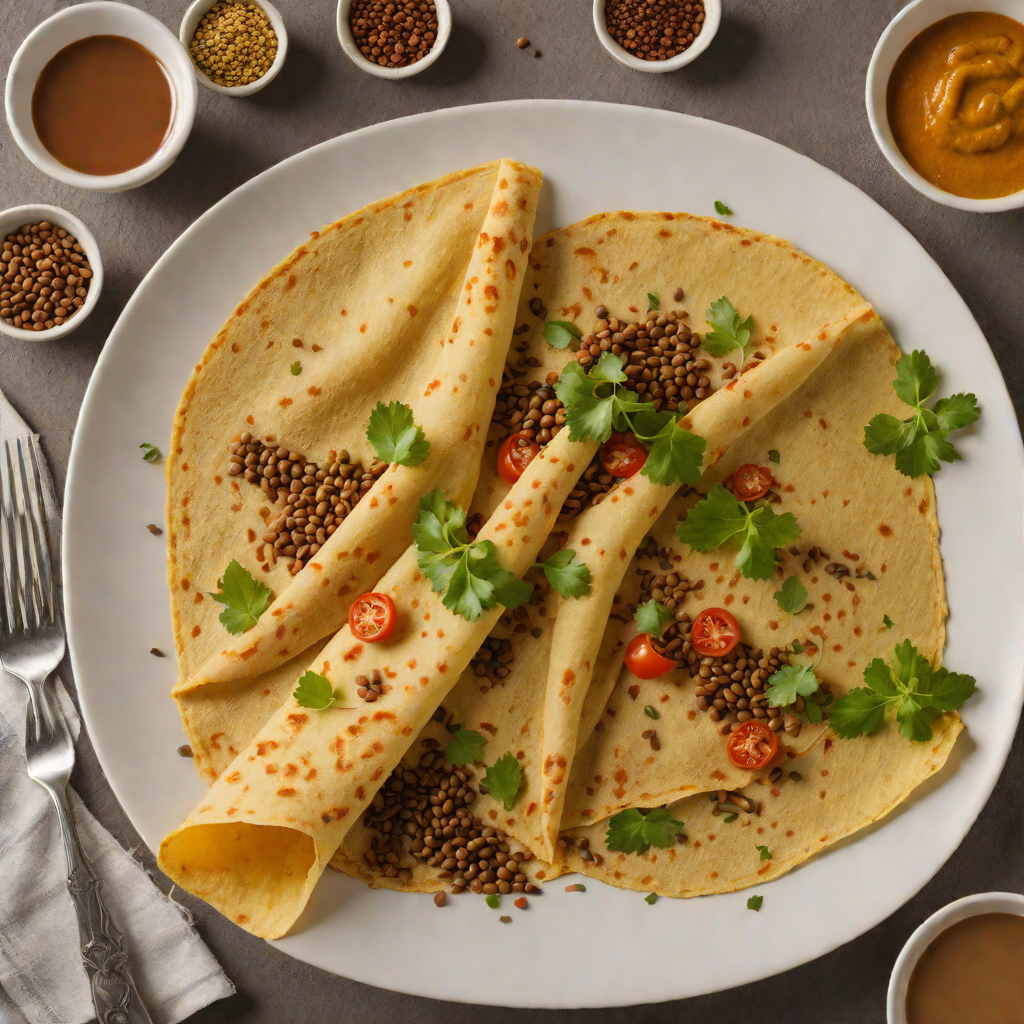 Injera Crêpe with Spiced Lentil Misir Wot
