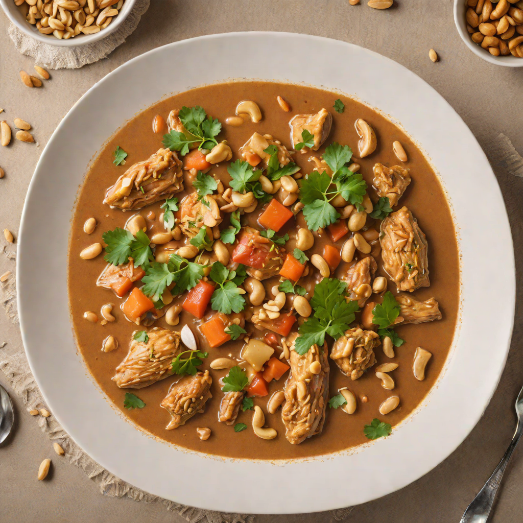 Slow-Cooked Kenyan Chicken Stew with Coconut and Peanuts