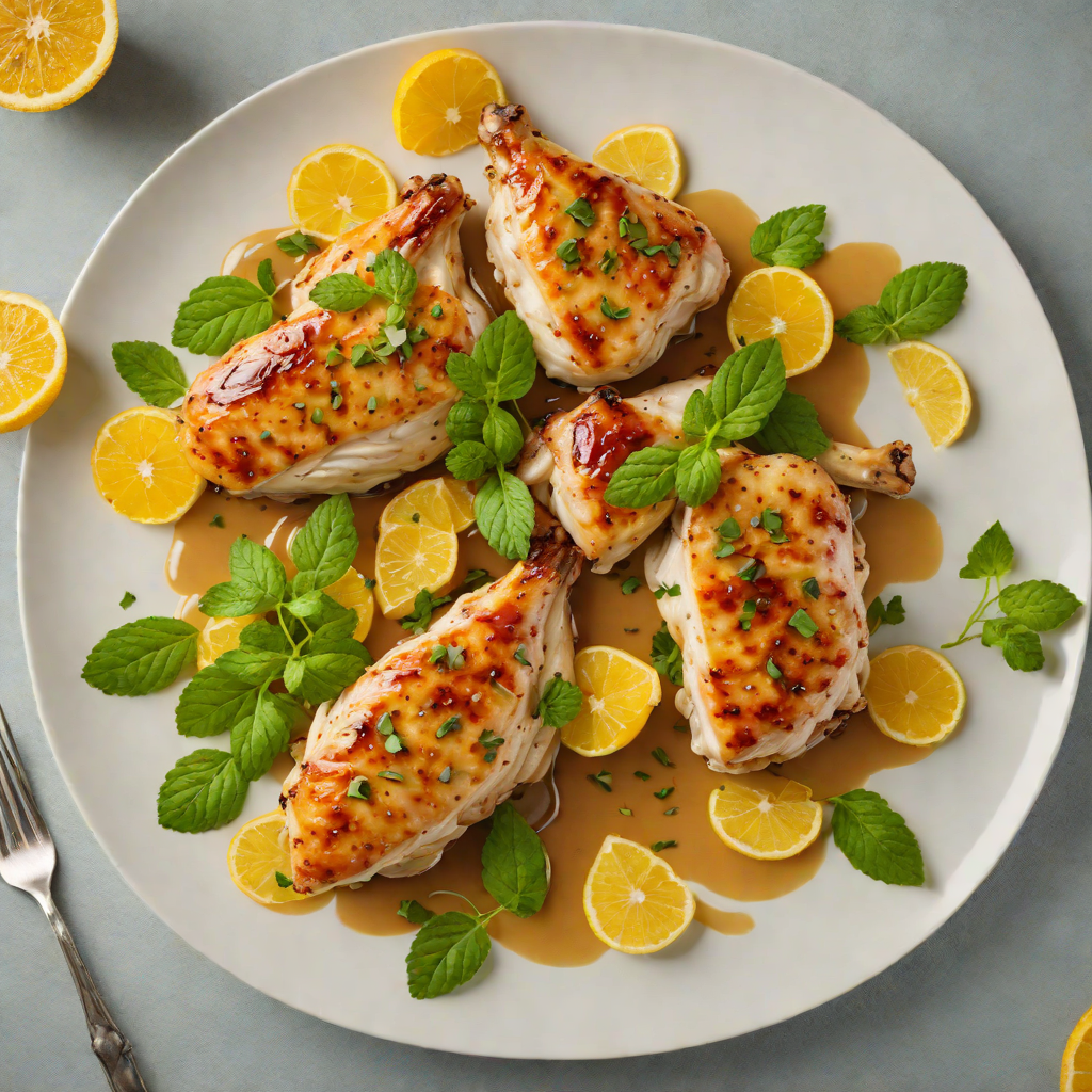 Pan-Seared Chicken with Tangy Citrus-Mint Glaze