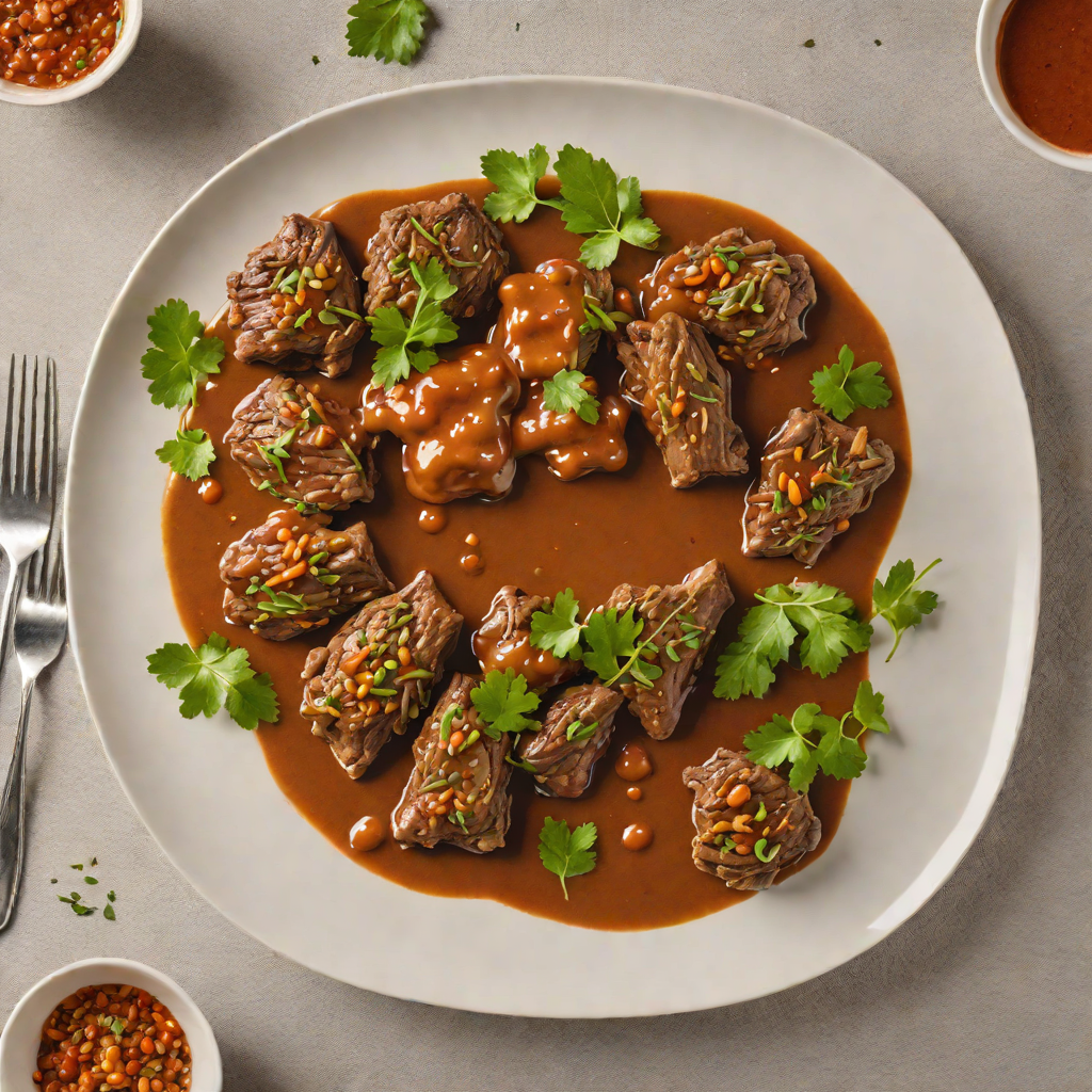 Slow-Cooked Lamb Tibs with Spicy Mitmita Sauce