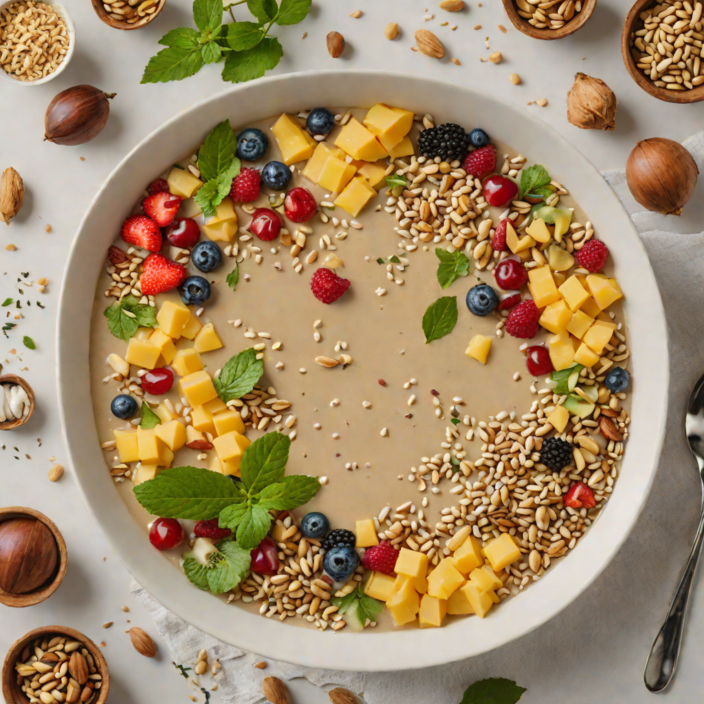 Wattleseed and Macadamia Smoothie Bowl with Native Fruits