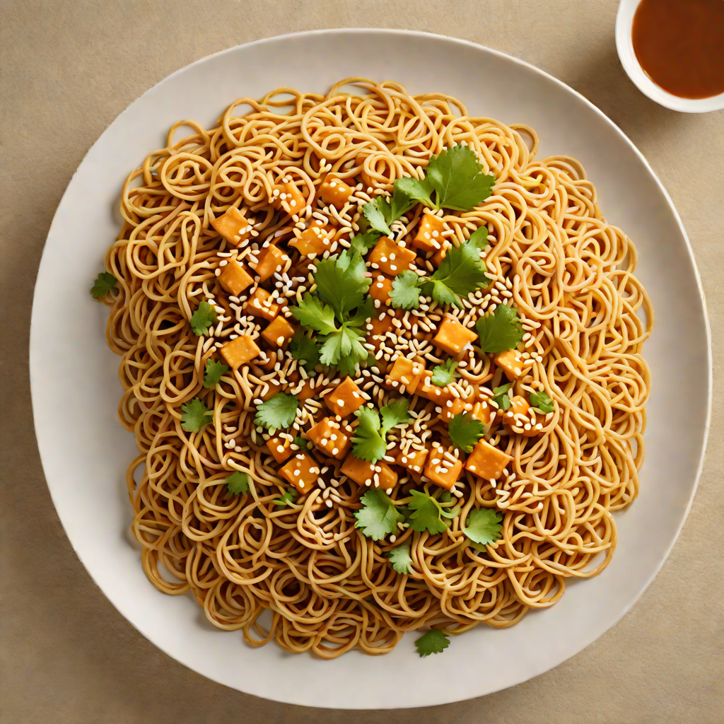Half-Cooked Sesame Noodles with Spicy Peanut Sauce