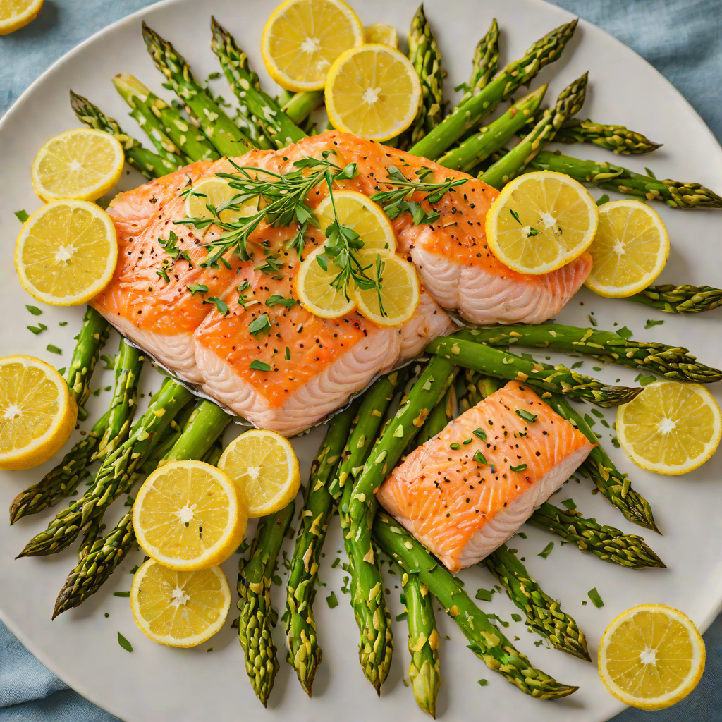 Sheet Pan Citrus-Ginger Salmon with Roasted Asparagus