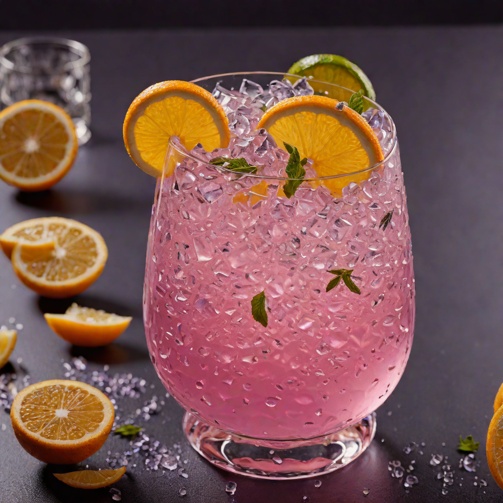 Sparkling Violet Citrus Fizz