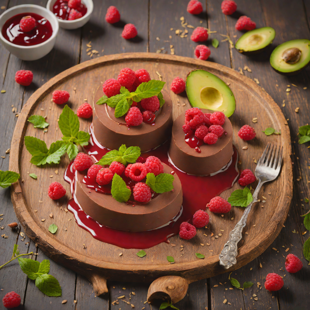 Chocolate-Avocado Mousse with Fresh Raspberry Sauce