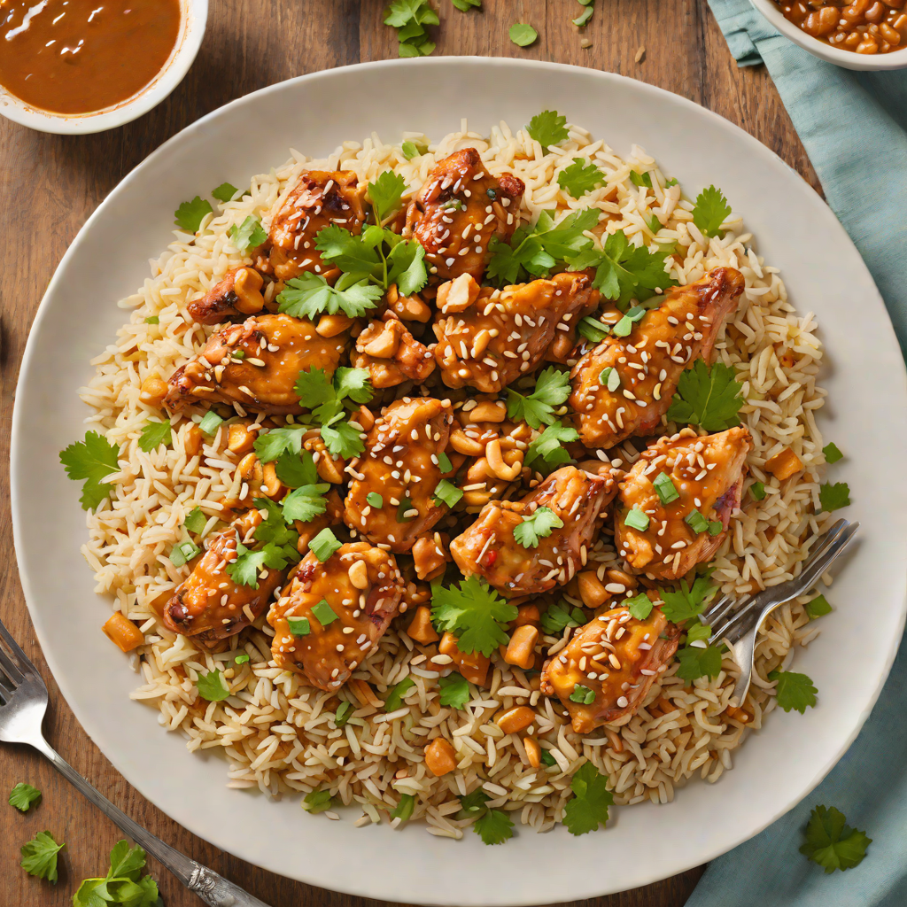 One-Pot Spicy Peanut Chicken and Rice