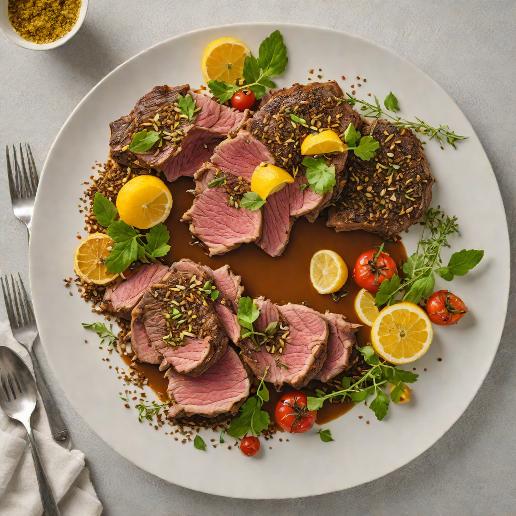 Slow-Roasted Mediterranean Lamb with Za’atar and Preserved Lemon