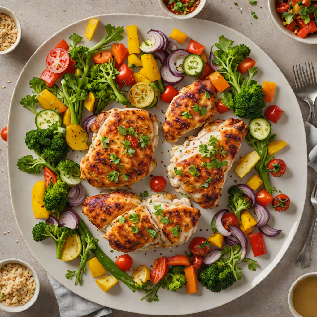 Sheet Pan Cajun-Spiced Chicken and Vegetables