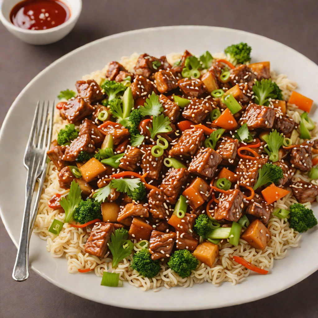 Spicy Korean-Style Pork Stir Fry with Garlic and Gochujang