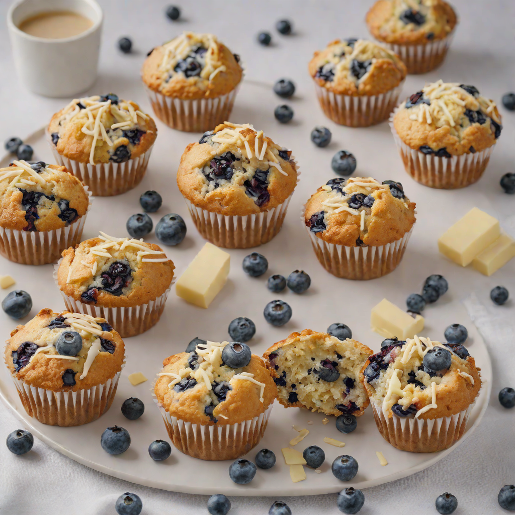 Frozen-Inspired Blueberry and White Chocolate Muffins