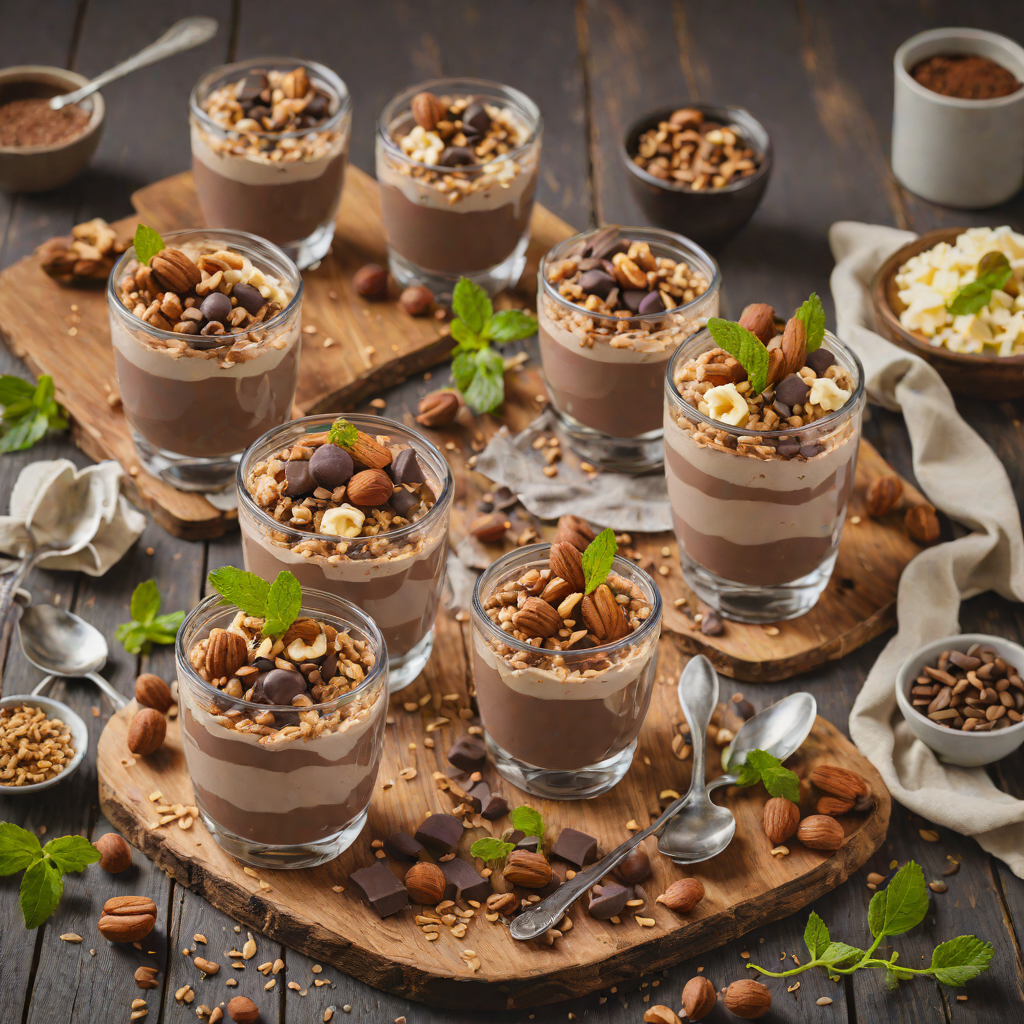 No-Bake Chocolate Hazelnut Pudding Parfaits