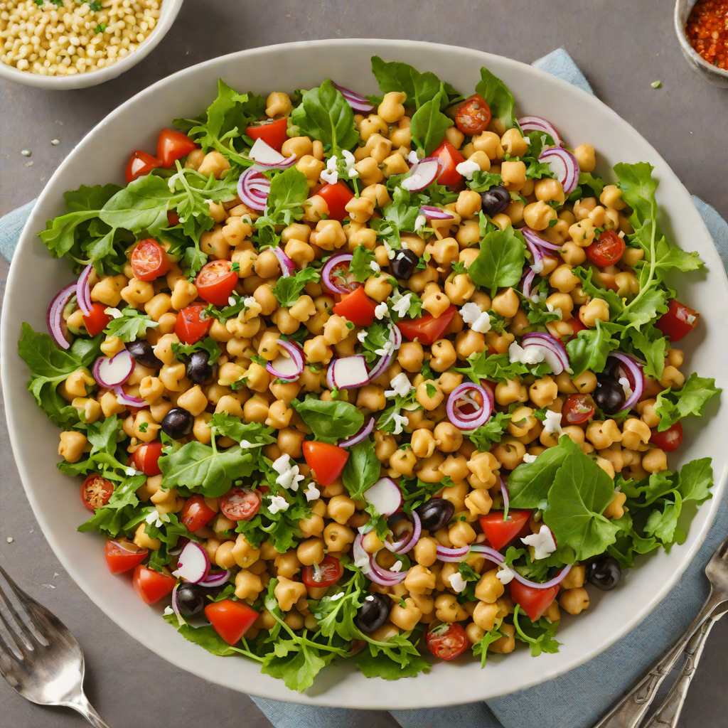 Compass Rose Mediterranean Chickpea Salad