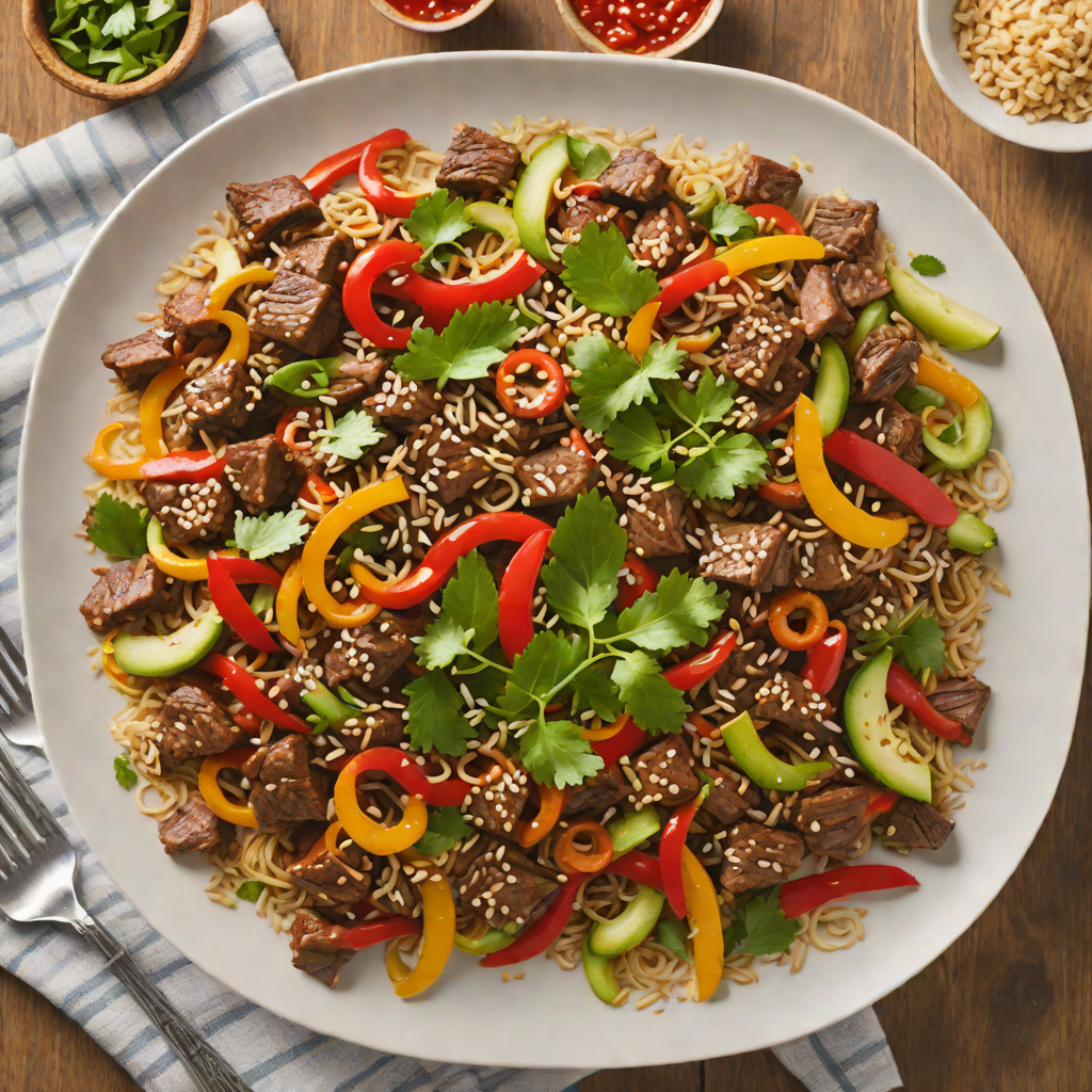 Chili-Spiced Beef Stir-Fry with Sesame and Garlic