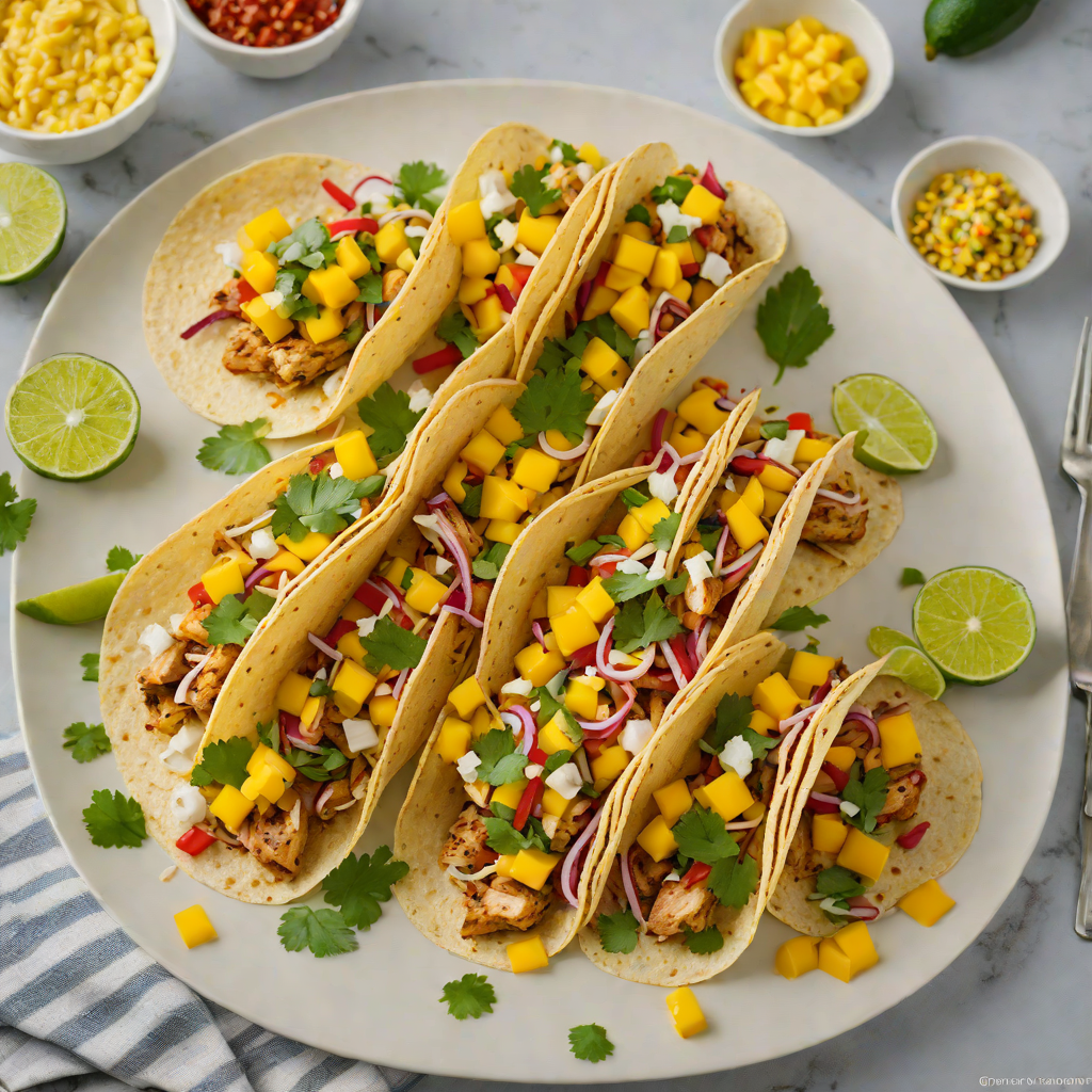 Honey-Lime Grilled Chicken Tacos with Mango Salsa