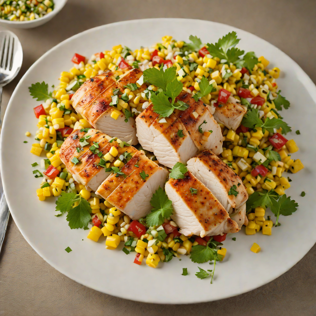 Pan-Seared Chicken with Northern Illinois Corn and Herb Salsa