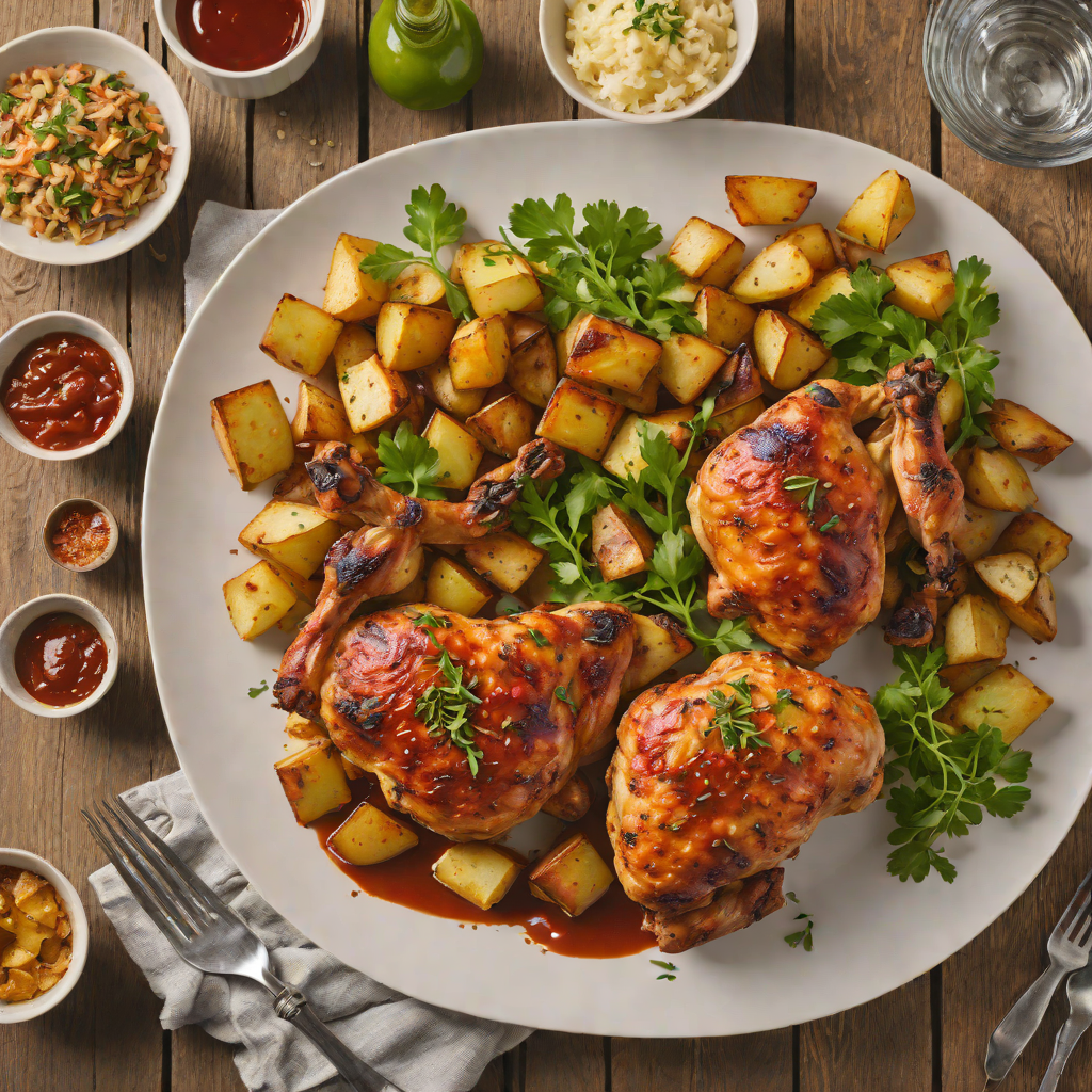 Oven-Roasted Cajun Chicken with Smoked Paprika Potatoes