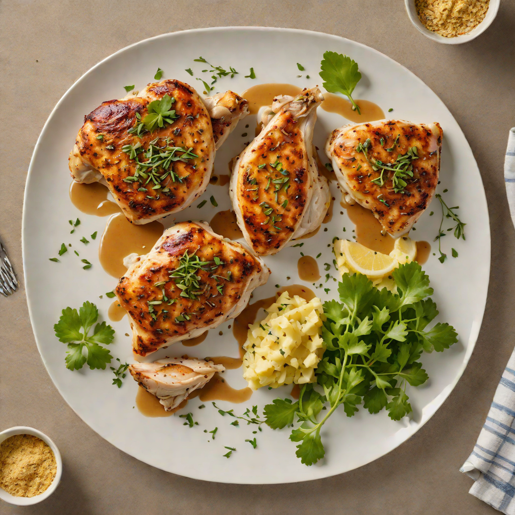Pan-Seared Chicken with Tungsten-Spice Rub and Garlic Butter