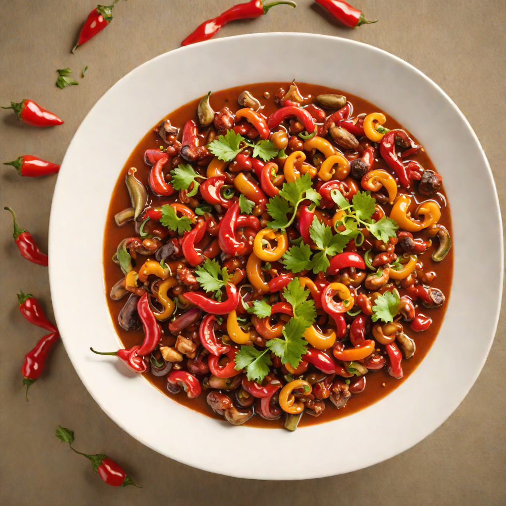 Heavy-Weighted Tungsten Bean Chili with Roasted Peppers