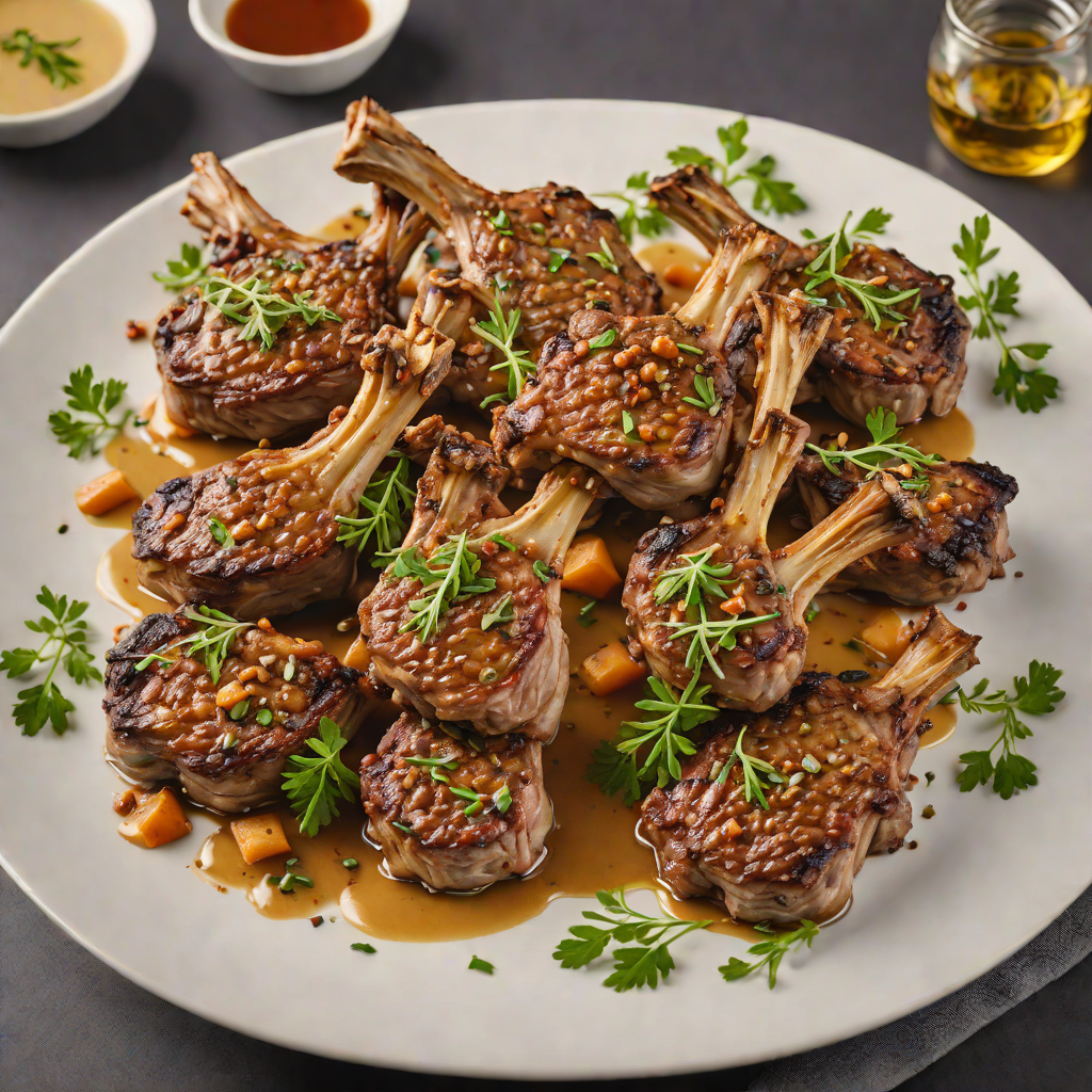 Tungsten-Infused Herb and Garlic Roasted Lamb Chops