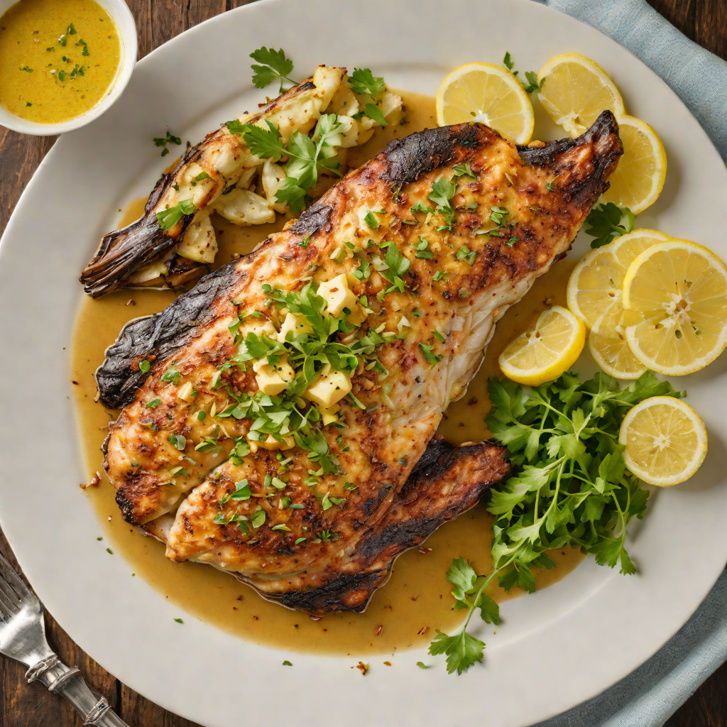 Baked Cajun-Spiced Catfish with Garlic Butter