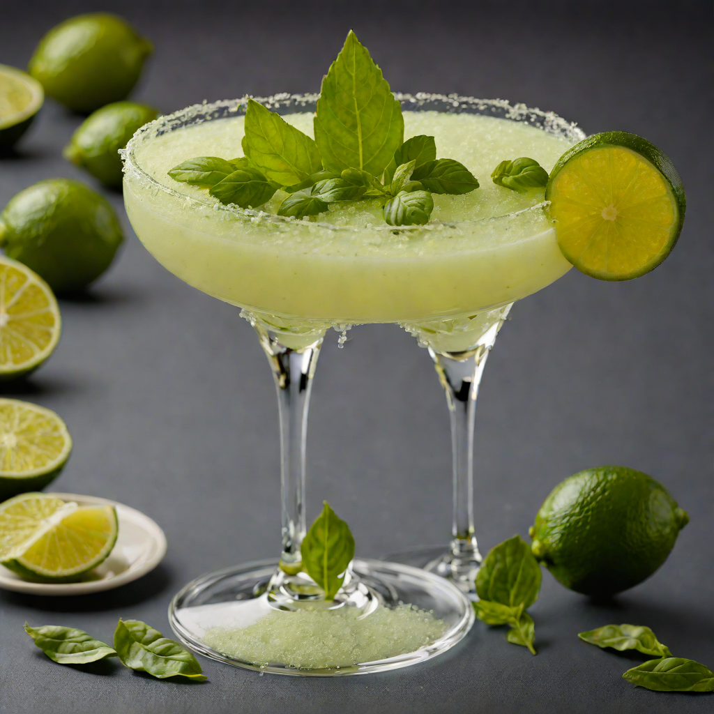 Frozen Lime Basil Daiquiri