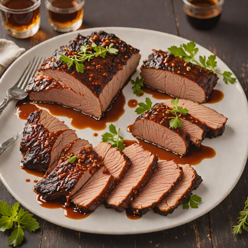 Whiskey-Glazed Texas Brisket with Smoked Paprika Rub