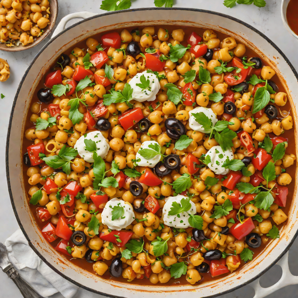 One-Pan Mediterranean Chickpea and Tomato Skillet