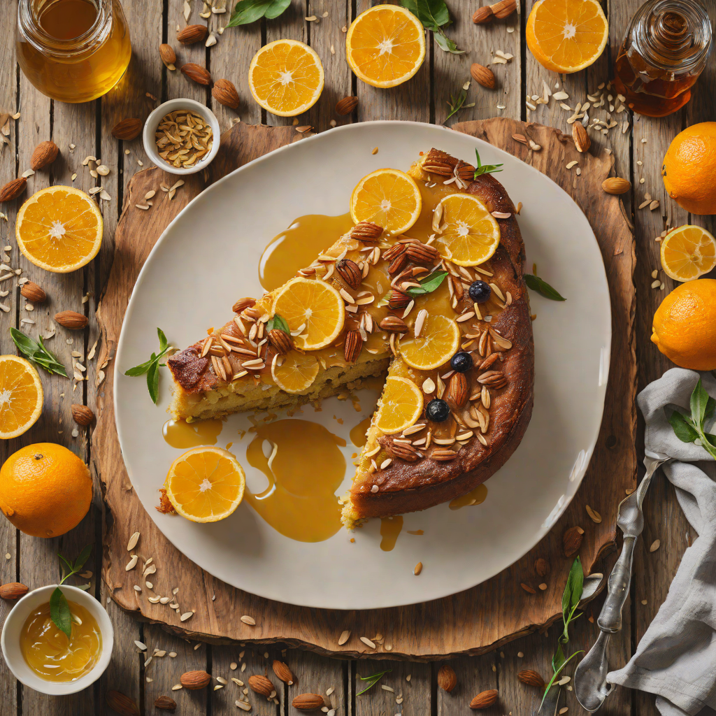 Almond-Orange Olive Oil Cake with Honey Drizzle