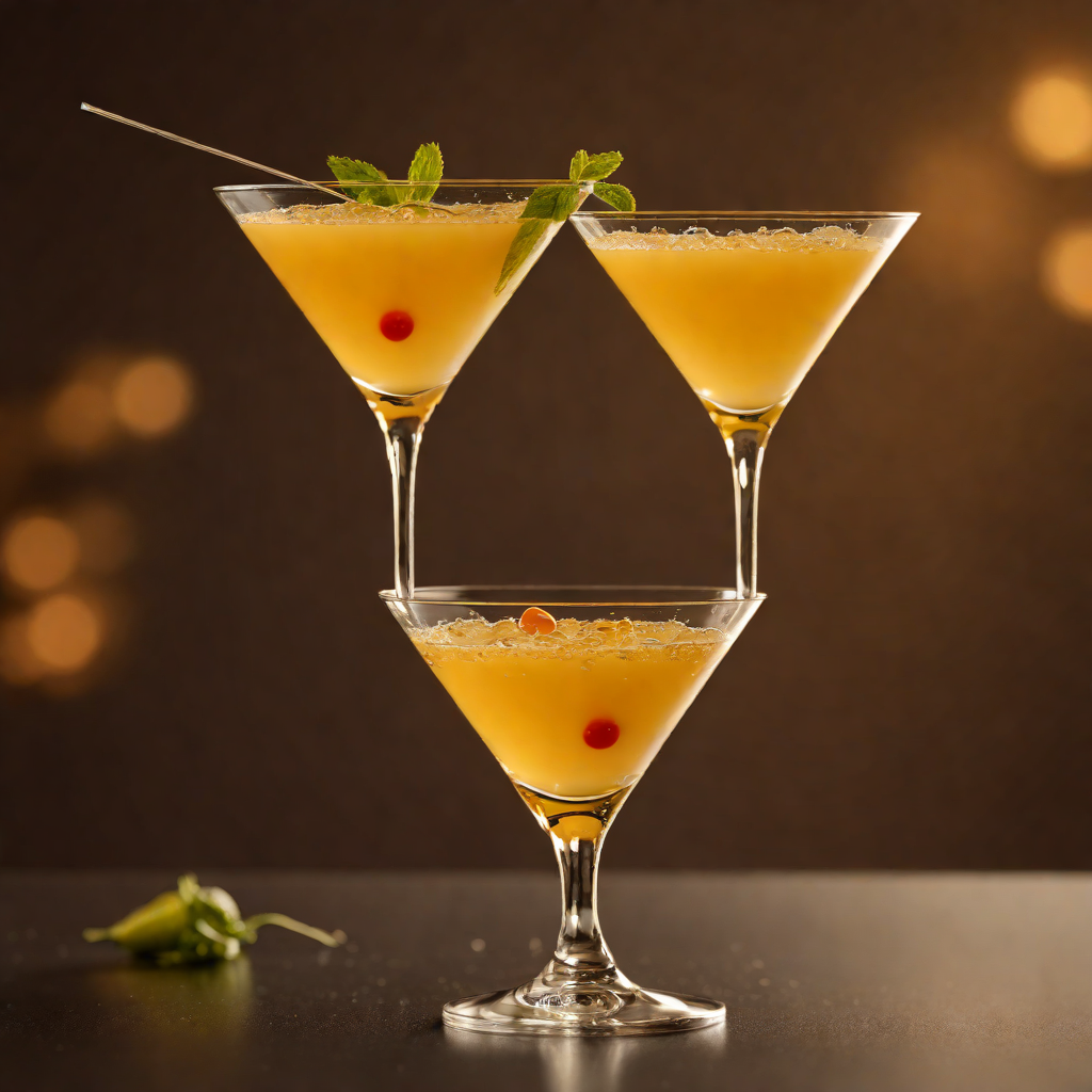 Golden Stage Sunset Martini