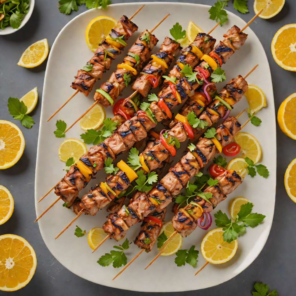 Citrus-Marinated Grilled Pork Skewers with Cumin