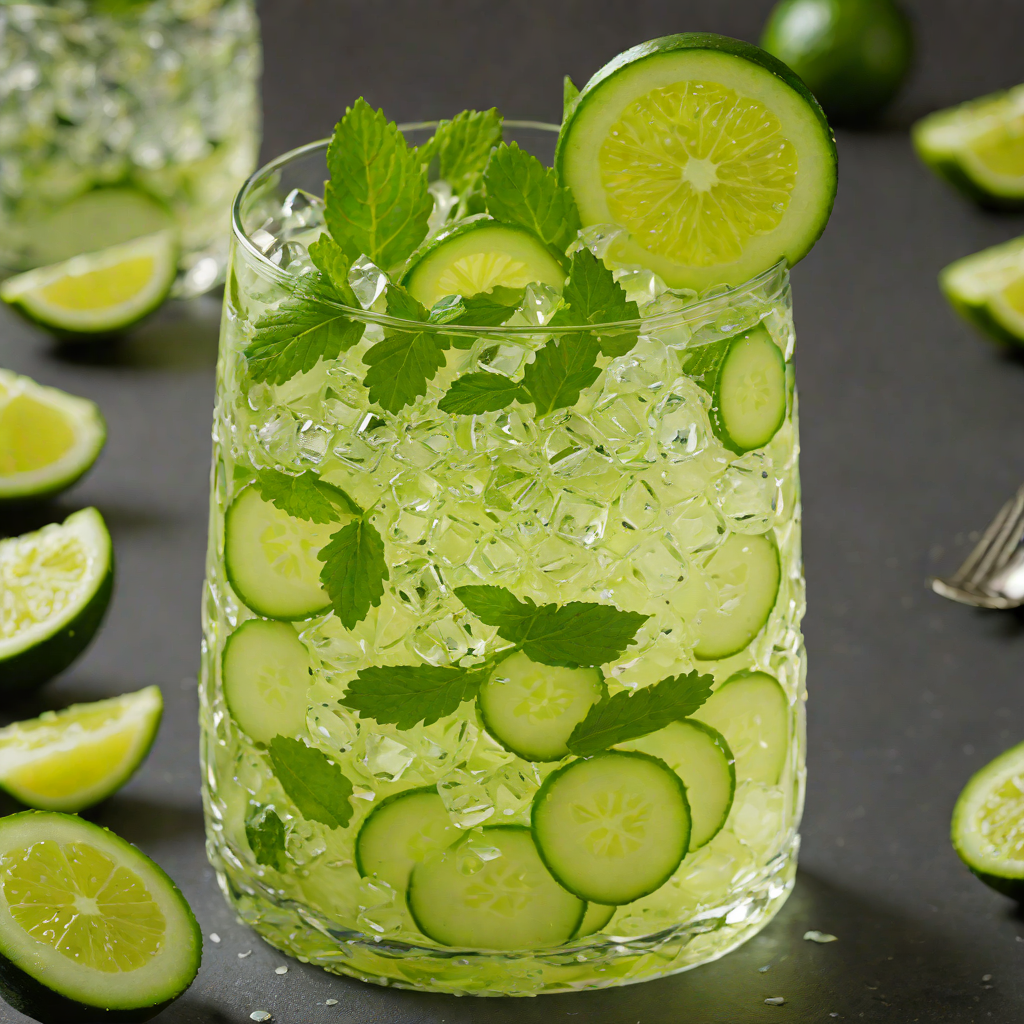 Minted Cucumber Lemonade Cooler