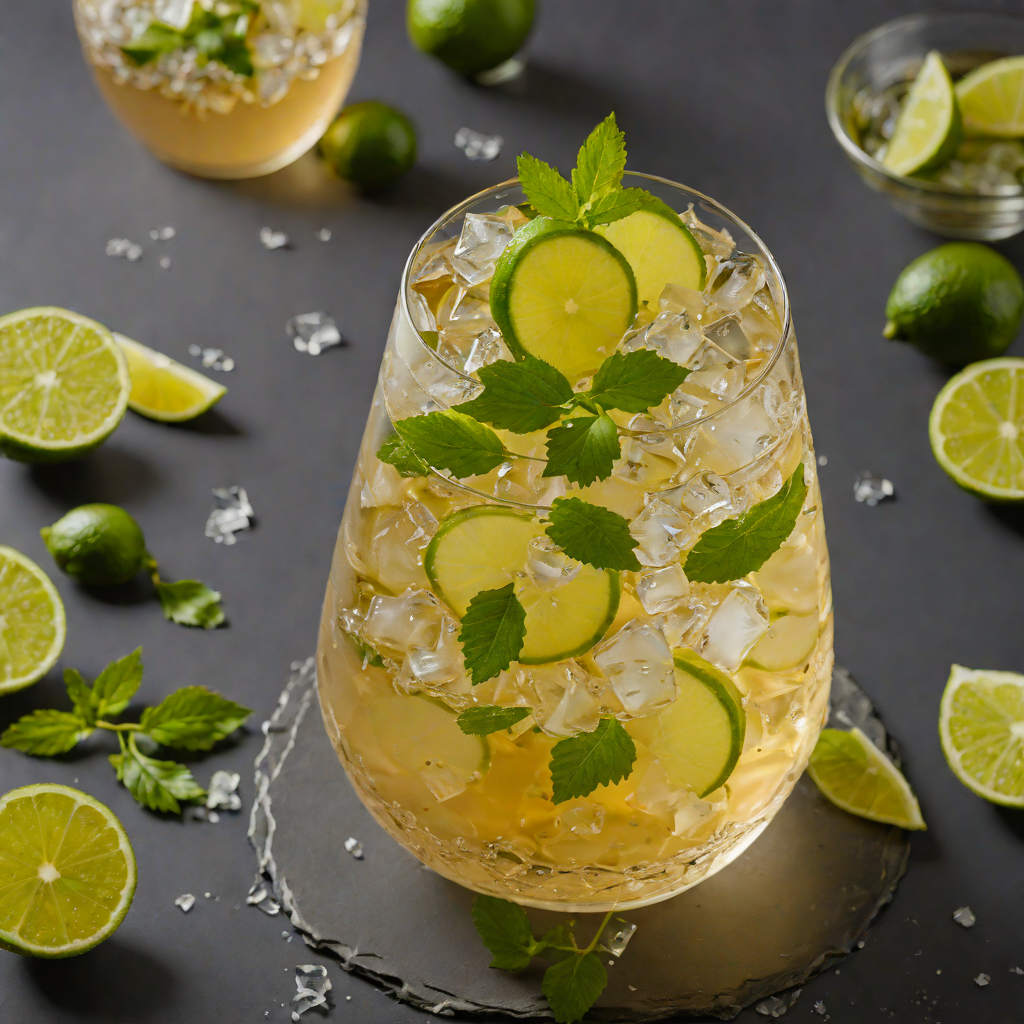 Ginger-Lime Infused Iced Green Tea