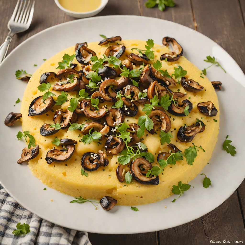 Italian-Style Polenta with Roasted Mushrooms and Parmesan