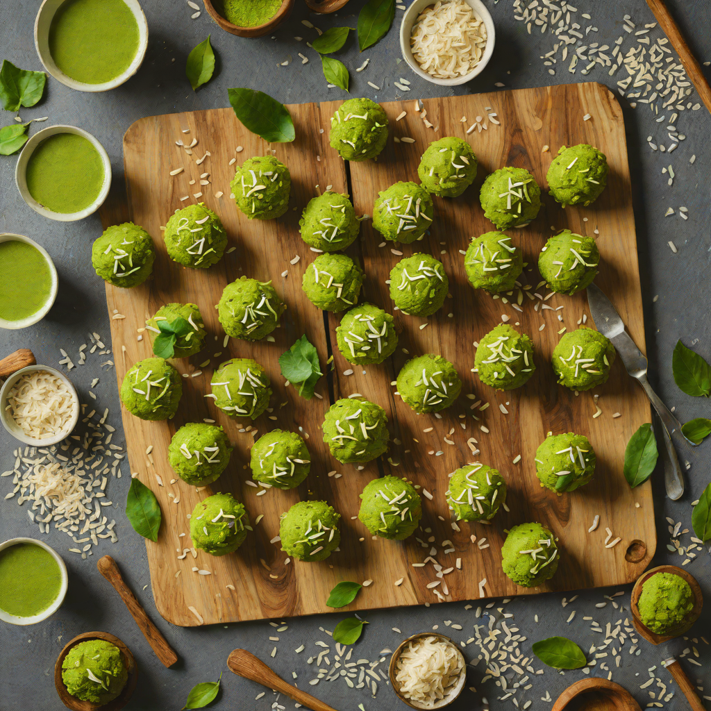 No-Bake Matcha Coconut Energy Balls